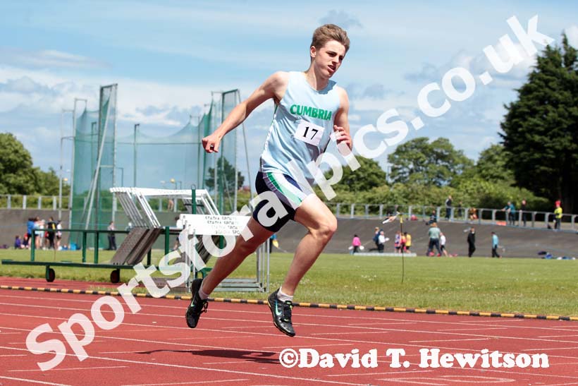 200 metres at the Annual Inter-Counties Schools, Cleveland v Cumbria v Durham v Northumberland at Claireville Stadium, Middlesbrough